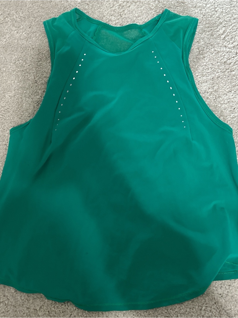 lululemon athletica Teal Sleeveless Performance Tank with Stud Accents